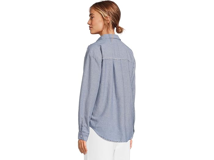 Long Sleeve Striped Oversized Shirt - Image 4