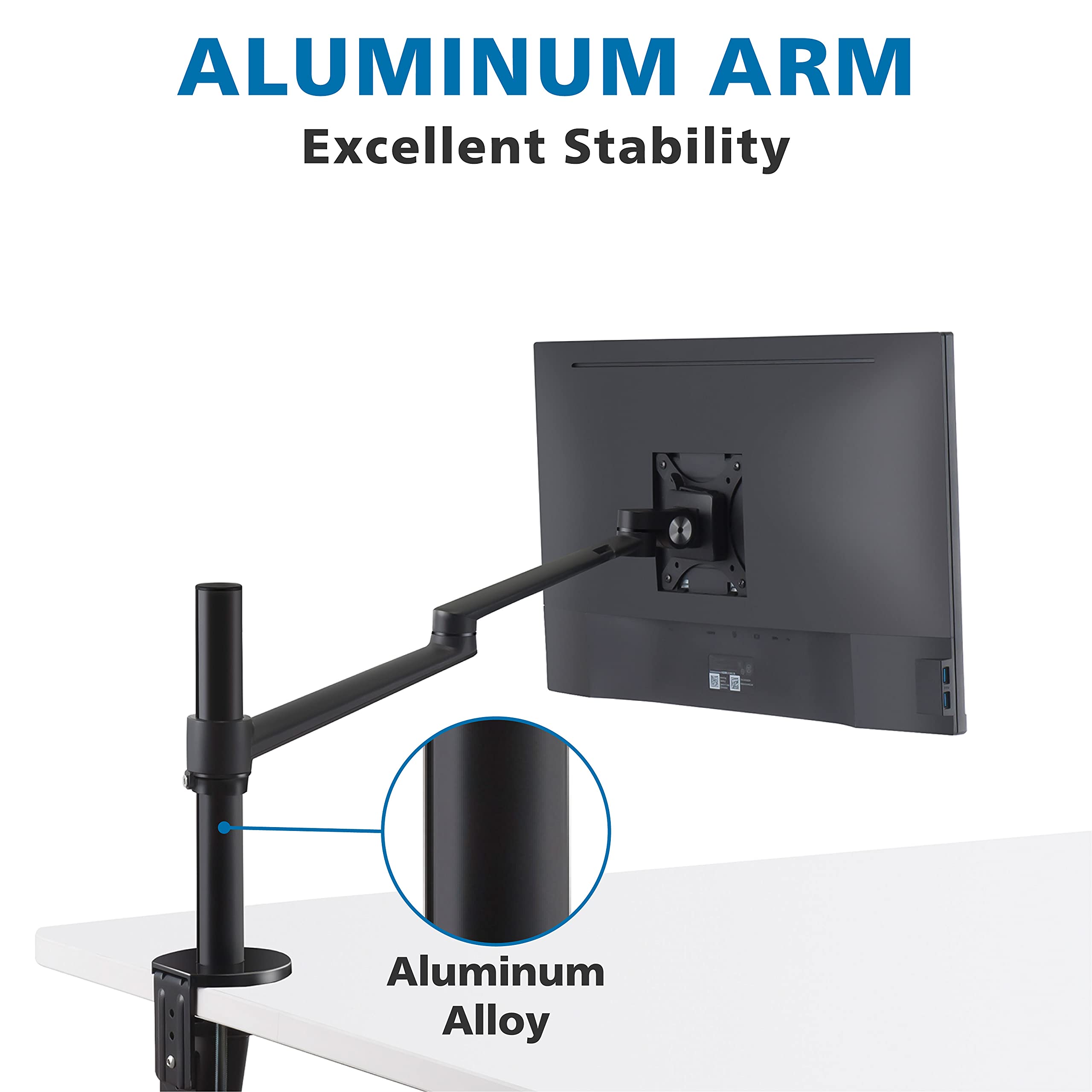 Liftit Laptop/Monitor Dual Desk Mount Stand, Laptop Tray/Holder, VESA