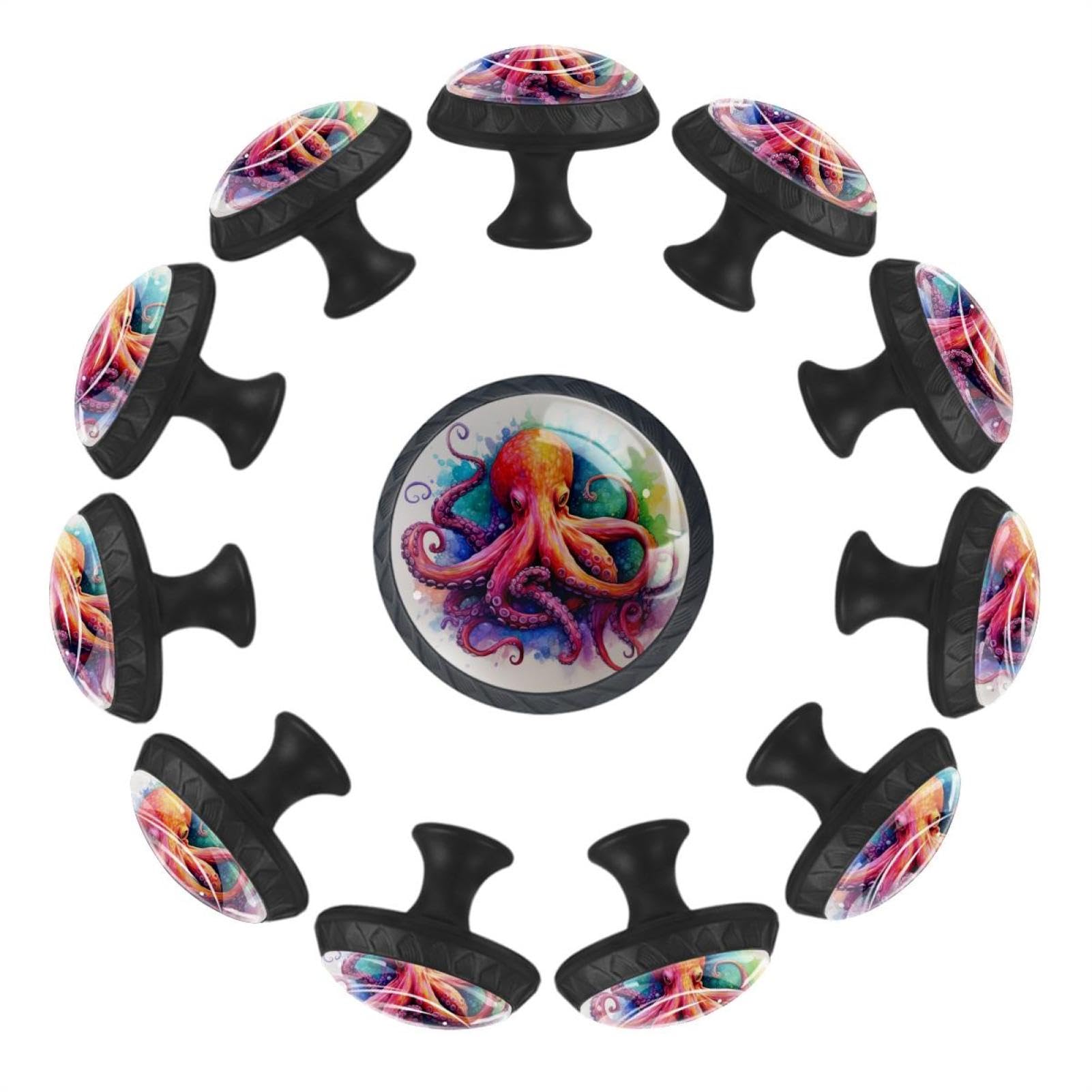 Boutons de tiroir transparents en verre cristal lot de 12 pour meuble et armoire