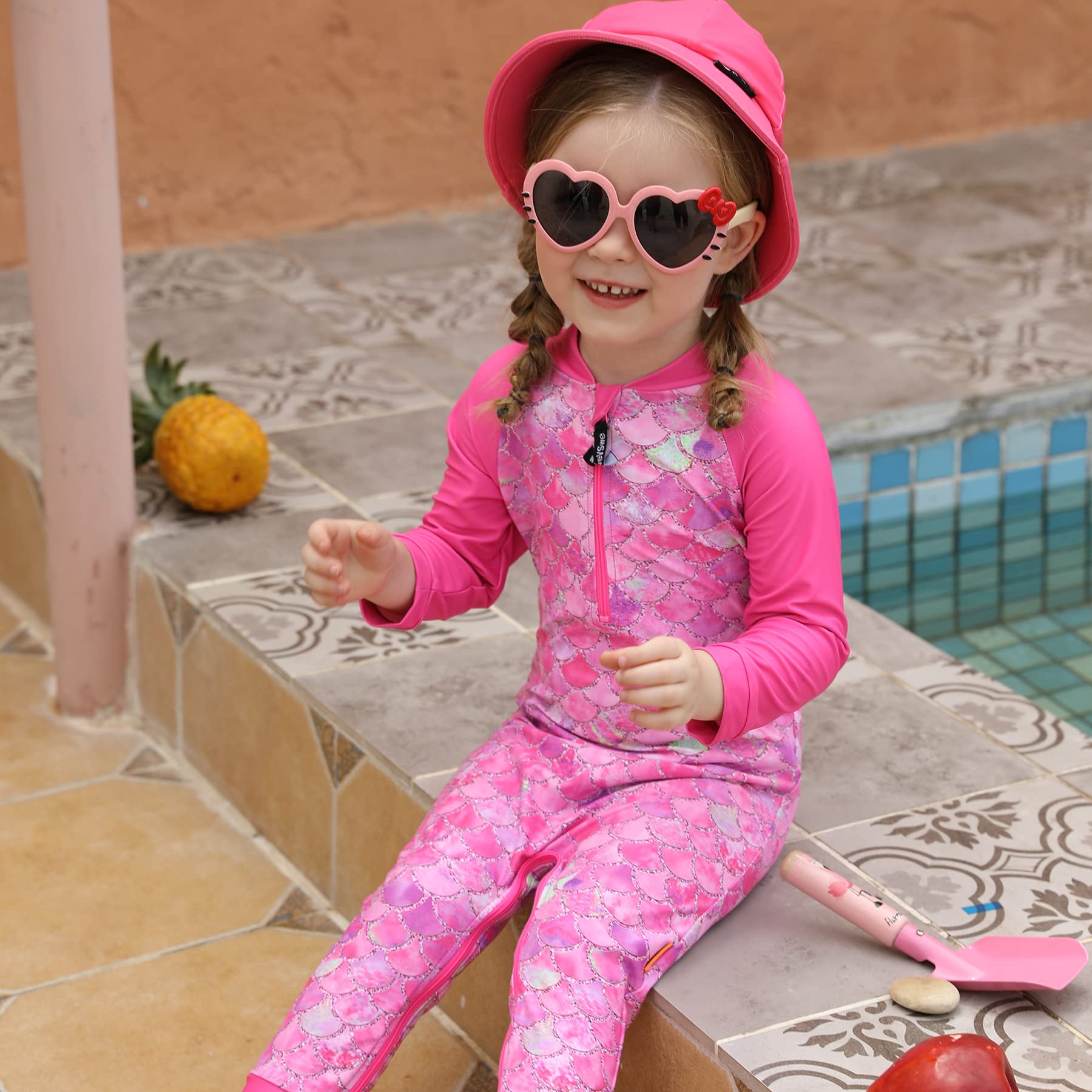 weVSwe Baby Toddler Boy Swimsuit Long Sleeve Baby Swimwear UPF 50+ Sun Protection Rash Guard Swimming Costume with Crotch Zipper 0-3 Years — view 20