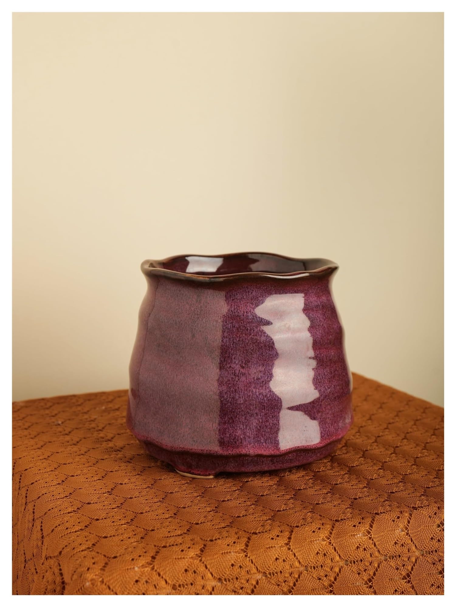 Doniczki do roślin Ceramiczna doniczka na rośliny, dekoracja kwiatowa Boho do domu i biura Prezenty dla miłośników roślin