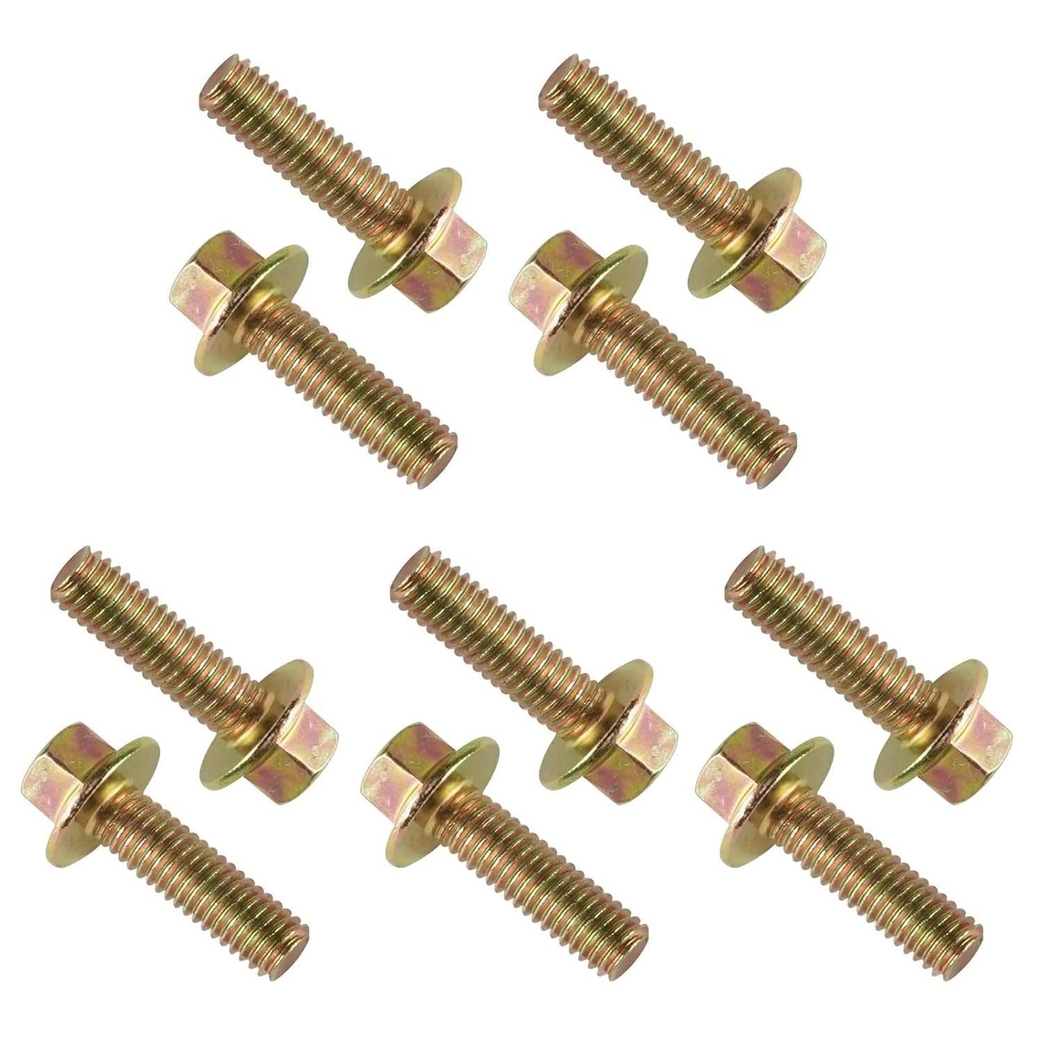 Replacement for 10x Flanged Head Clutch Bolt M6x20 for Polaris Ranger 500 2018 2021-2022 Mod-C26C-19934