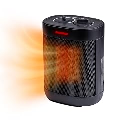 Comfort Zone 1000W Portable Electric Space Heater Indoor Use Thermostat Control PTC Fast Heating 2 Heat and a