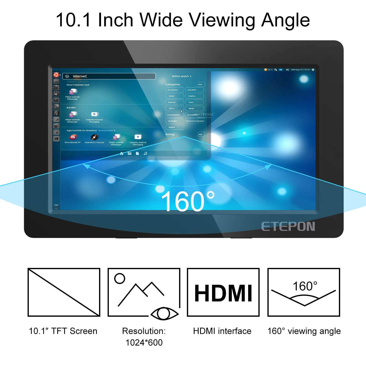 ETEPON 7 Inch Capacitive Touch Screen 