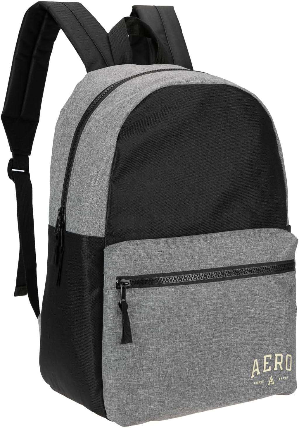 AEROPOSTALE Wellington Unisex Backpack - Aero Mens and Womens Bag for Everyday Use (Black)