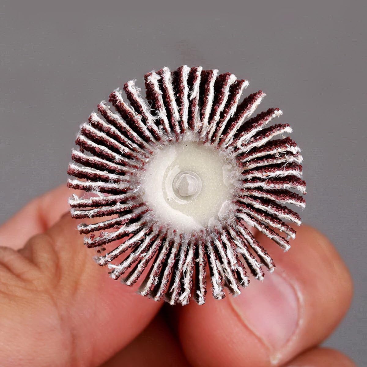 1.37-Inch Abrasive Flap Wheels 10-Pack - 1/4" Shank For Grinders, Grit 80/120/240/320
