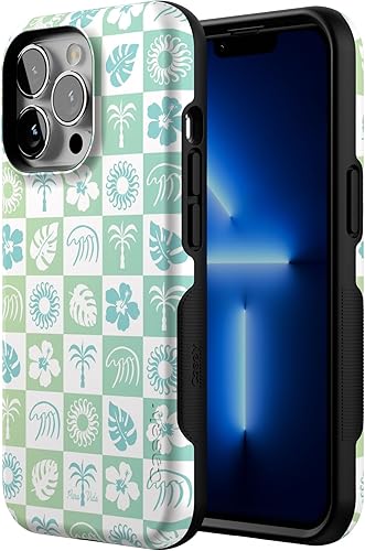 Vista 499 de Casely iPhone 13 Pro Case Compatible with MagSafe Blue Marble Case