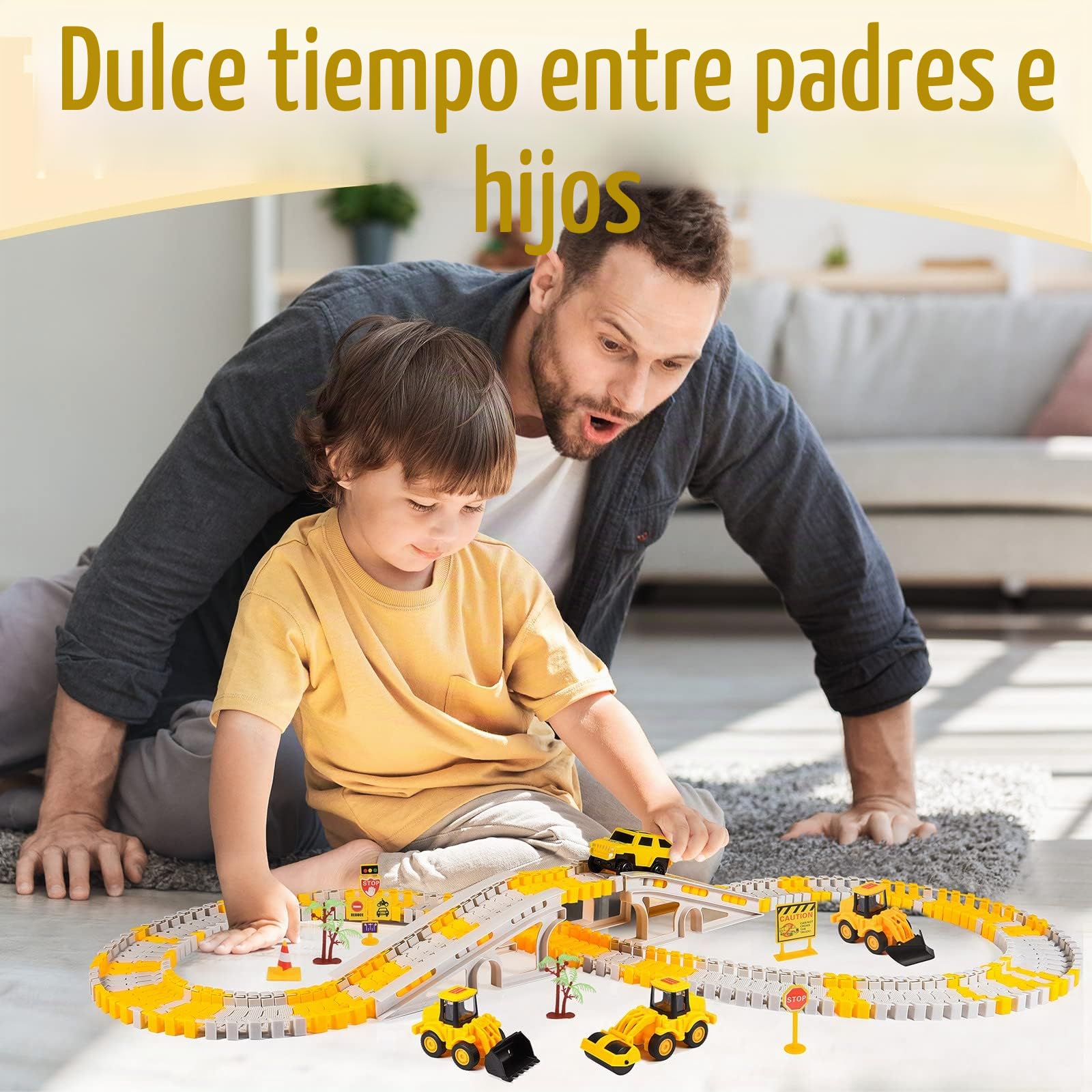 Adeokay Juguetes Niños 2 3 4 5 6 Años, Pista de Coches para Niños Regalo Niño 2-6 Años Pista Coches Flexible Juguetes para Niños de 2-6 Años Regalo Niña 2-6 Años Juegos Educativos Niños 2-6 Años