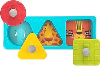 Sassy Eco Peek-a-Boo Puzzle | Made Green with Plant-Based Plastic | STEM Learning 6+ Months