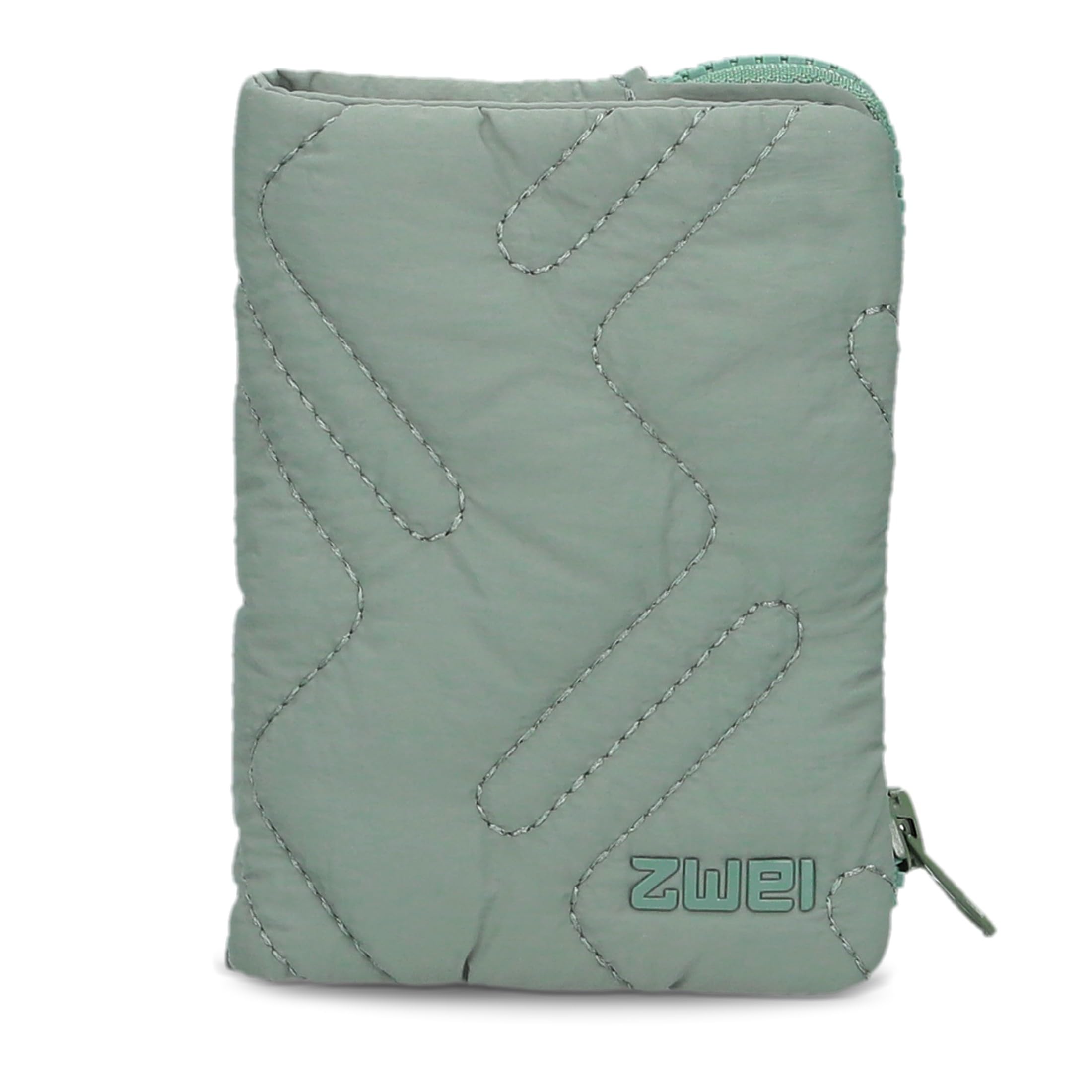 Zwei portafoglio Cleo Geldbeutel CLW5 Eucalyptus - New grigio-verde