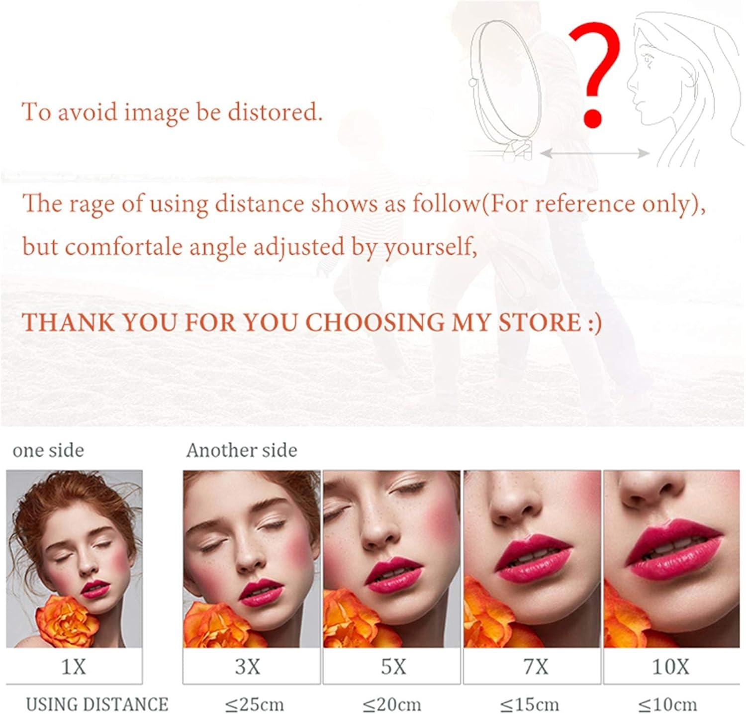 Gold Wall-Mounted Makeup Mirror,8 inch Magnifying Double Sided Led Lighted Mirror,Extendable 360° Swivel Shaving Cosmetic Vanity Mirror with Plug Switch,3X /7X