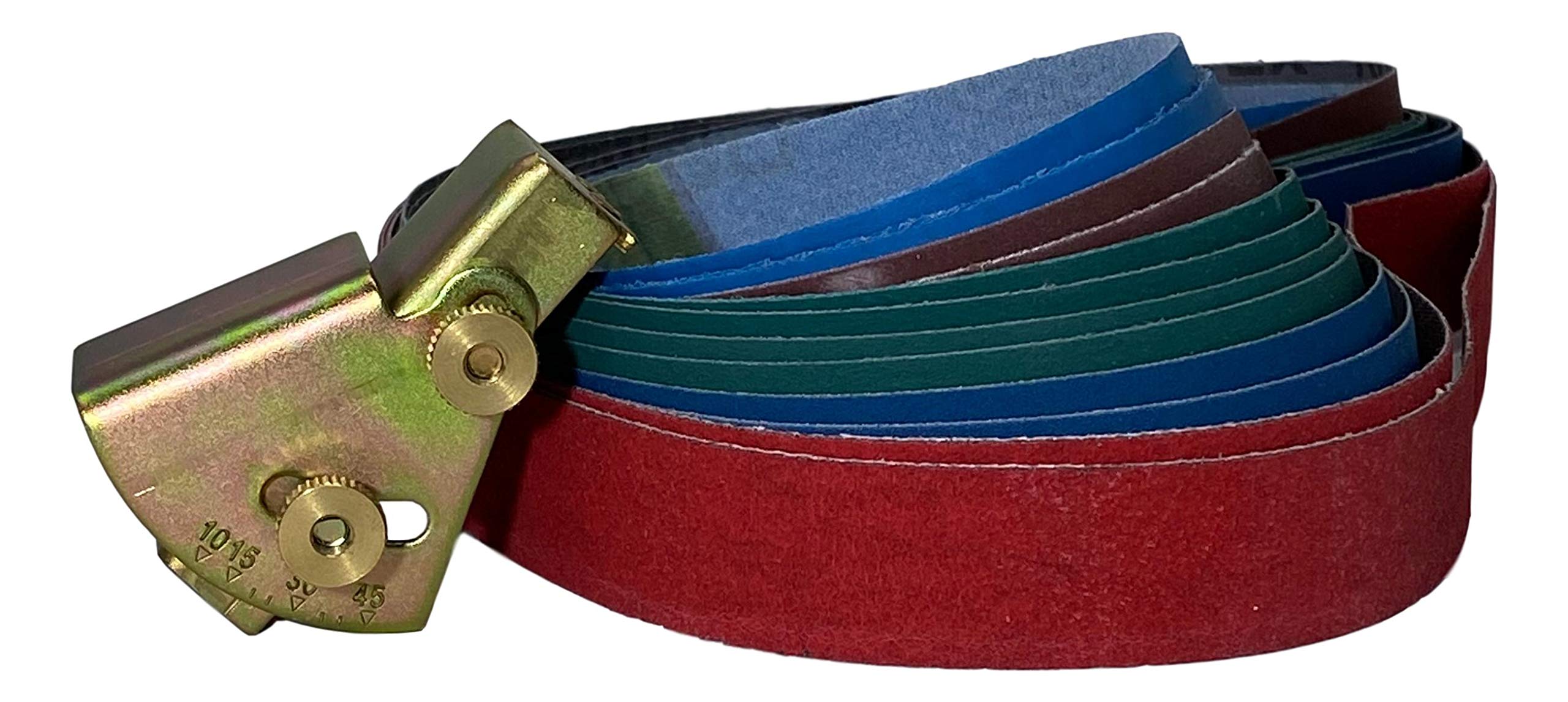 Knife Sharpening Angle Guide with Grit Belts Combo Pack