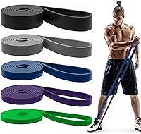 Vista 16 de Pull Up Bands, Resistance Bands, Pull Up Assistance Bands Set for Men & Women, Exercise Workout Bands for Working Out, Body Stretching, Physical Rojo