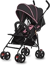 Dream On Me Vista Moonwalk Baby Stroller in Pink, Lightweight Infant Stroller with Compact Fold, Multi-Position Recline Umbrella Stroller with Canopy, Extra Large Storage and Cup Holder