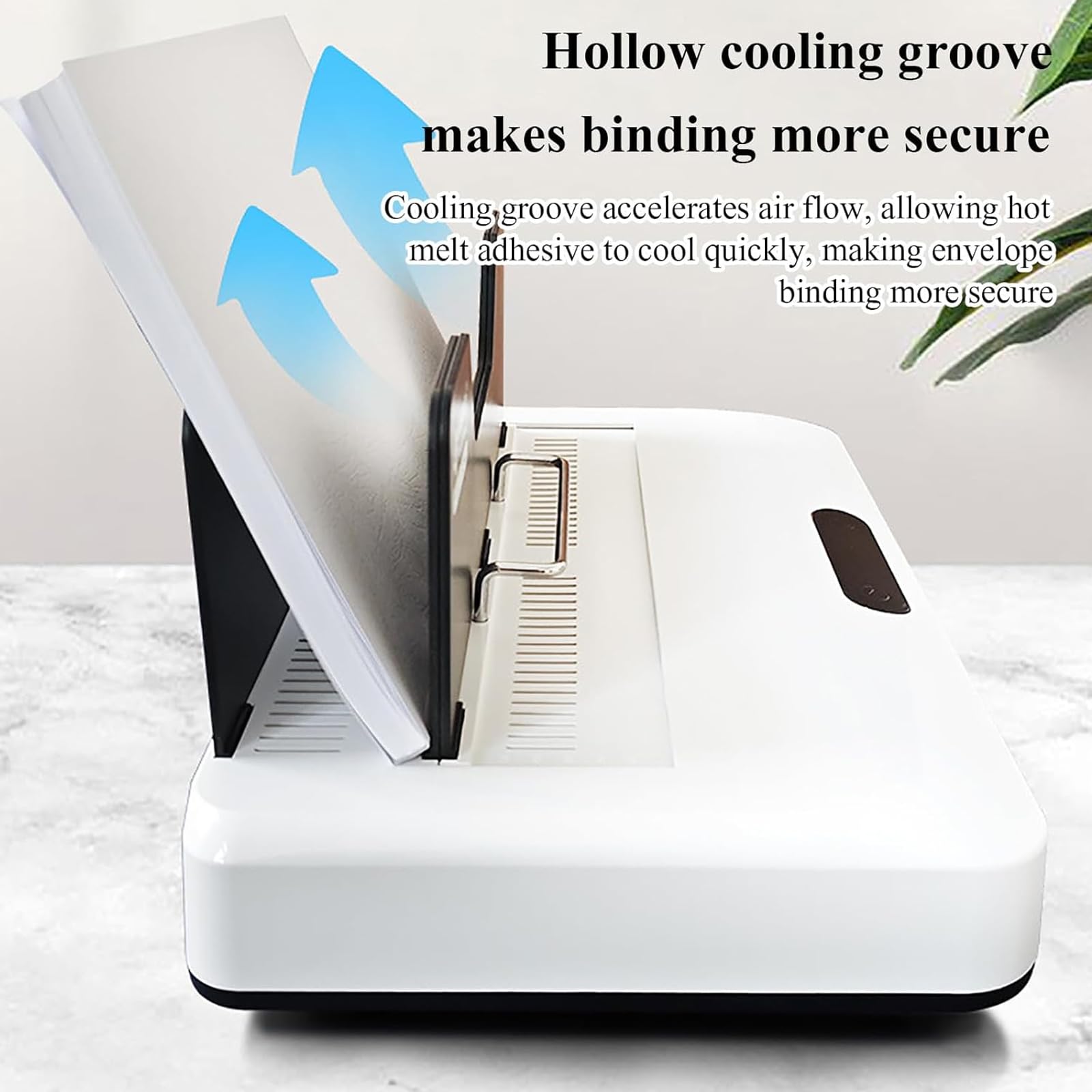 Bindownica na gorąco, elektryczne urządzenie do oprawiania na gorąco, grubość oprawy 1–60 mm i wyświetlacz LED, nie wymaga wstępnego podgrzewania, do dokumentów, raportów, czasopism