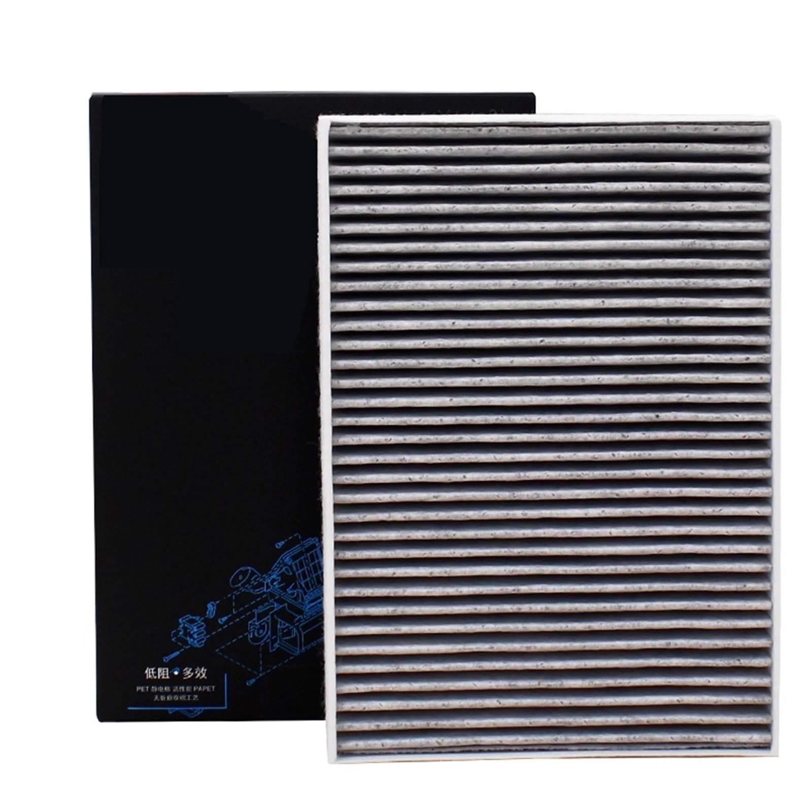 Filtro de Habitáculo Antipolen Compatible con DISCOVERY SPORT (L550) RANGE ROVER EVOQUE (L551) 2.0 2.2 Compatible con JAGUAR E-PACE Filtro de habitáculo de carbón activado