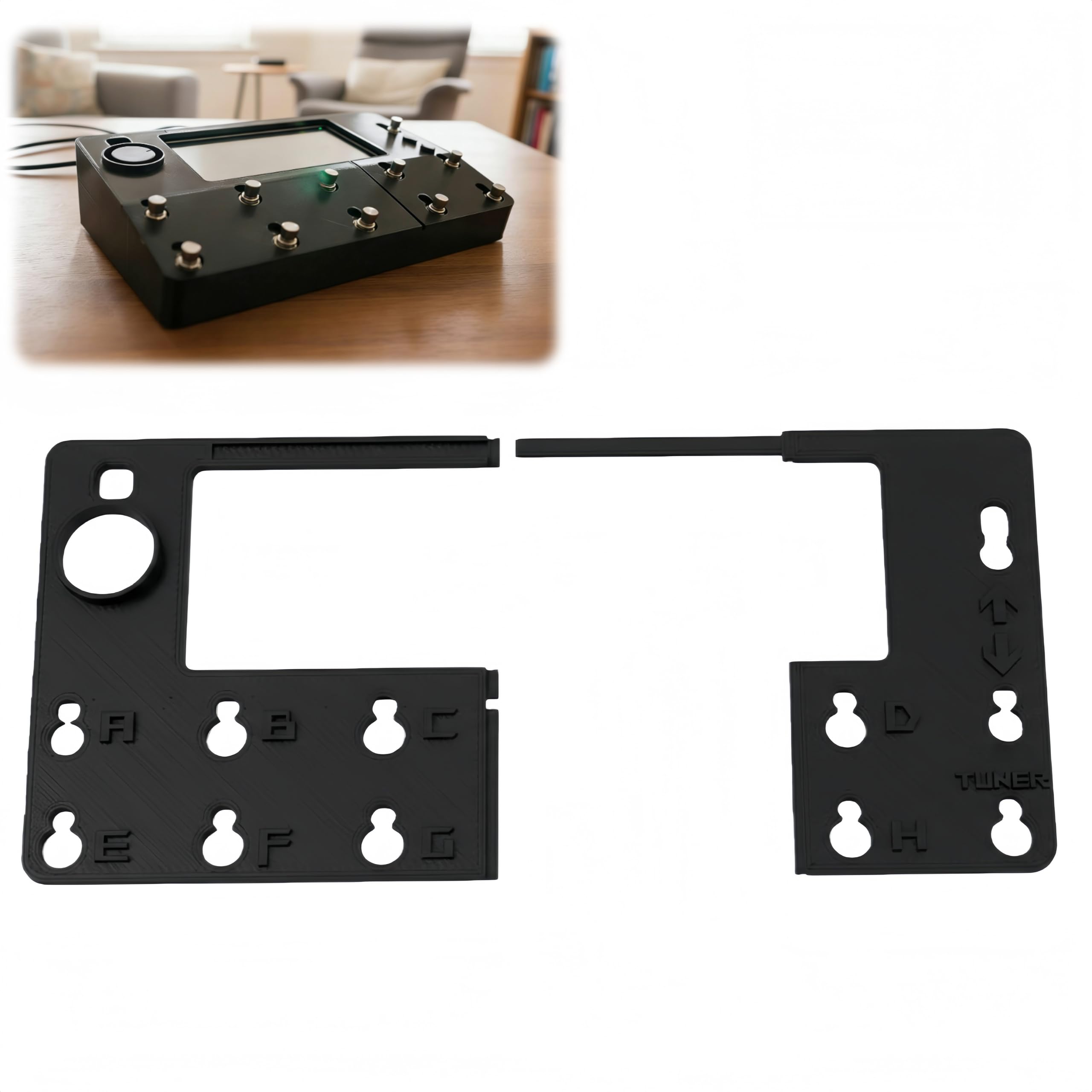 Surface Protection Cover Compatible with Quad Cortex for Guitarists and Musicians to Keep Equipment Surface Clean and Covered Black