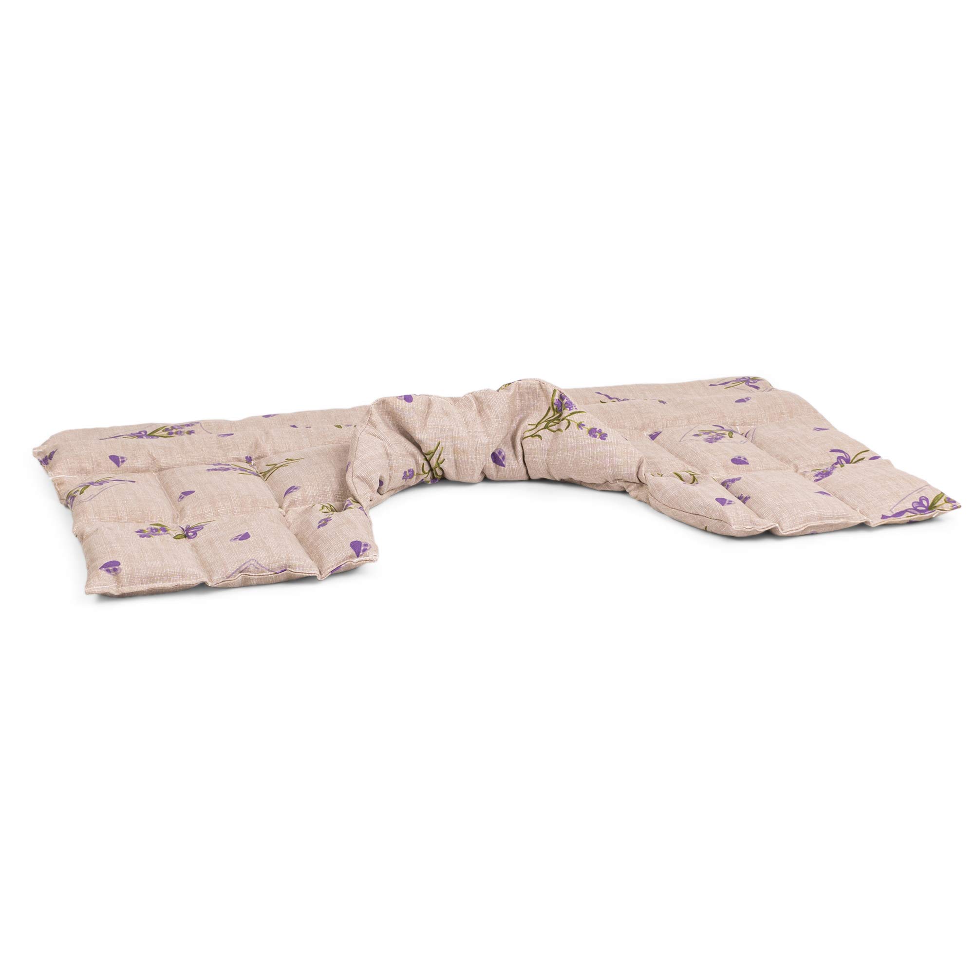 Wärmekissen Nacken: Rapssamenkissen Schulter & Nackenkissen mit Kragen. Körnerkissen, Nackenwärmer - Einfach im Ofen oder Mikrowelle warm machen (Landhausstil Romantik, Rapssamen)