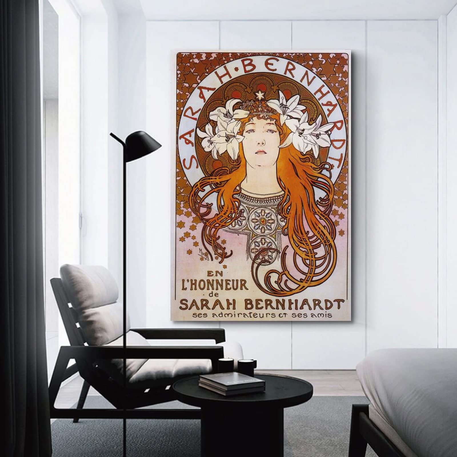 JAHER Sarah Bernhardt by Alphonse Mucha - Poster da parete, da