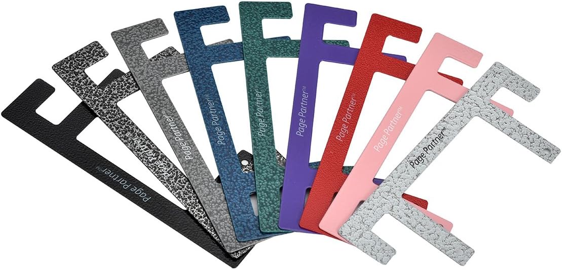 Page Holder Book Clip Bookmark - Many Colors Available - Silver Vein - Great Stocking Stuffer Gift! Hands Free Reading