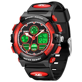 Kids Digital Sport Watch, Boys Girls Waterproof Sports Outdoor Watches Children Casual Electronic Analog Quartz Wrist Watches with Alarm Stopwatch