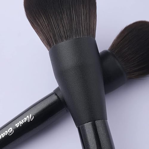 Miniatura 10 de EVRCHGIEA - Juego de 12 brochas de maquillaje, sombra de ojos de alta calidad, cejas, delineador de ojos, corrector, delineador de labios, cepillo