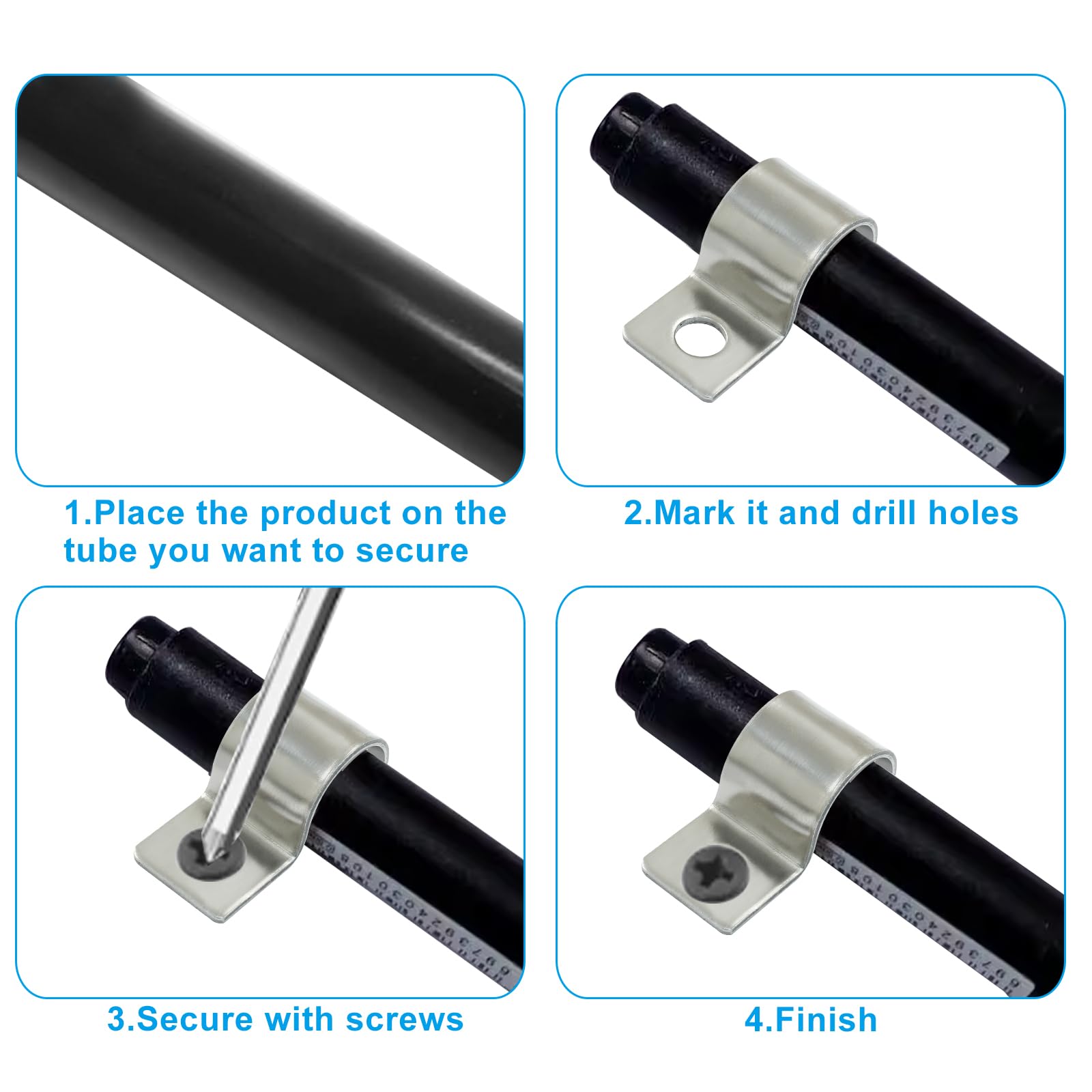 Cjueiom Stainless Steel Pipe Clips - Image 4