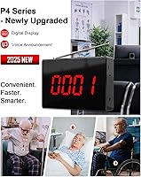 Vista 3 de CallToU Sistema de llamadas inalámbricas, botón de llamada para cuidador, campana de llamada de paciente con 10 botones de llamada de alerta