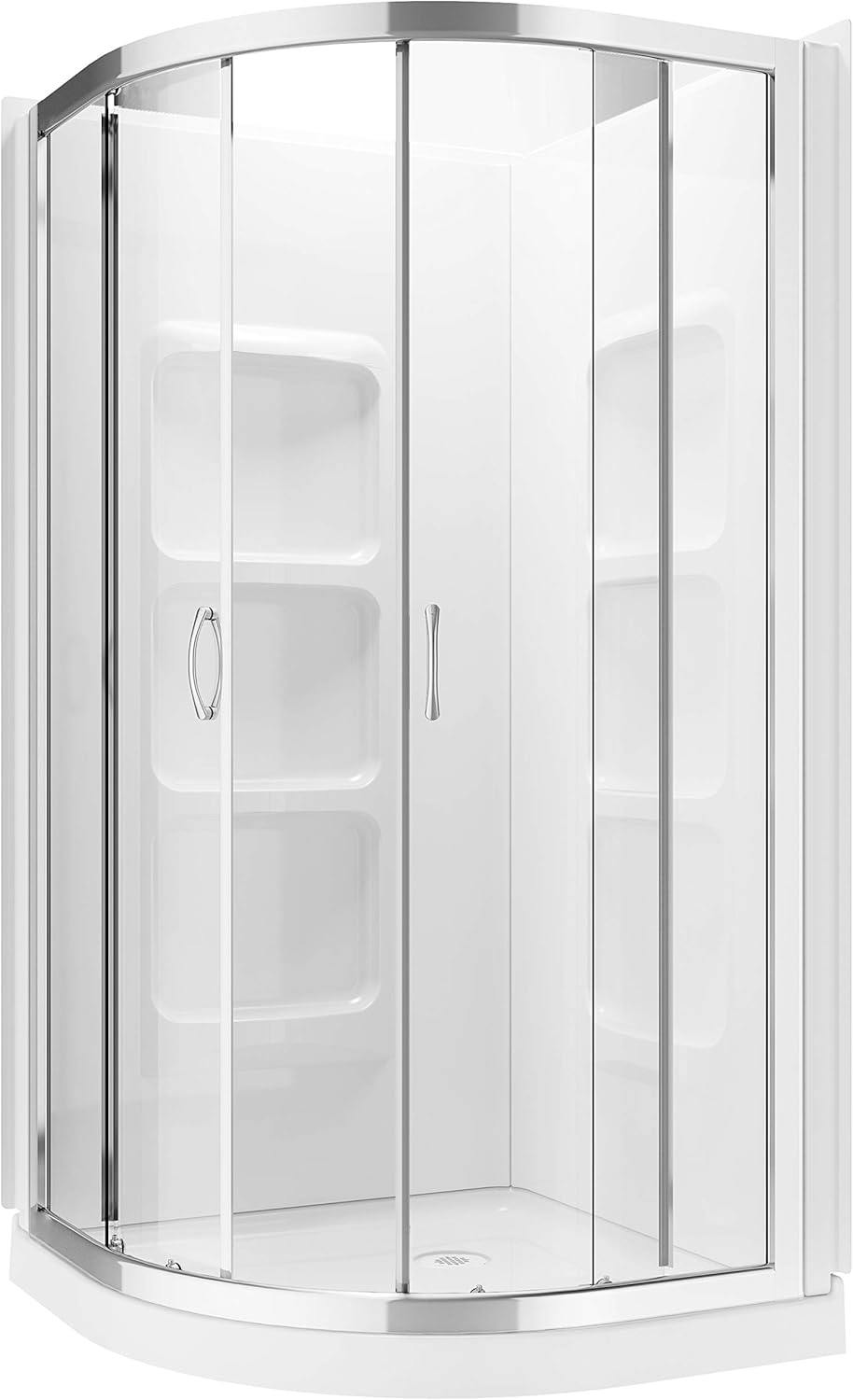 South Bend Neo Round Shower Enclosure Kit With Acrylic Base and Walls