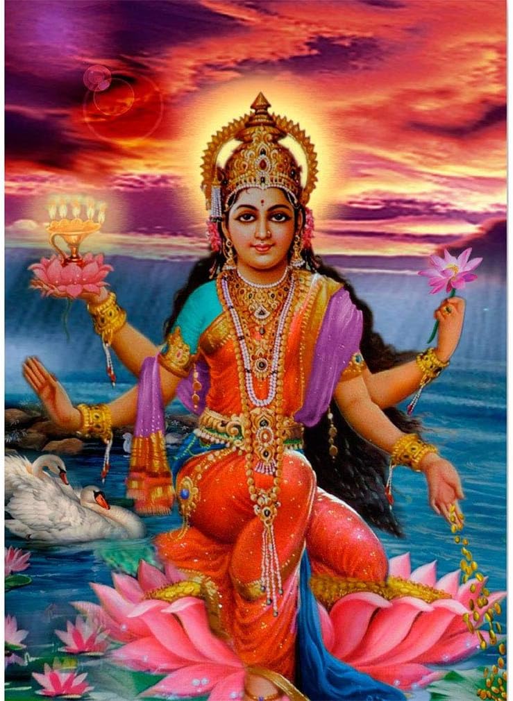 Rayon Wall Hanging/ Tapestry Lakshmi