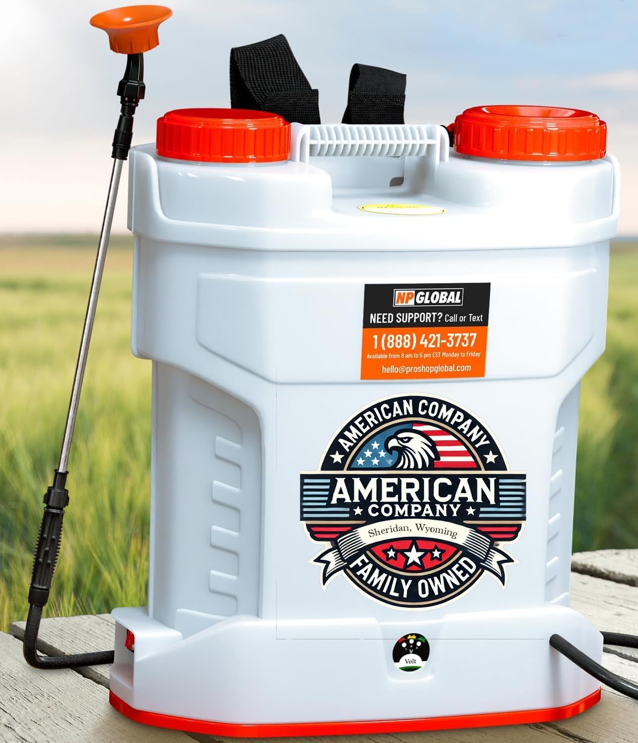 Photo 1 of ***view photo ***4.2 Gallon Battery Powered Backpack Sprayer - 6 Nozzles, 80 PSI Cutoff Pressure, Long Battery Life, Wide Mouth, High-Pressure Spray Hose, Pressure Knob Controller