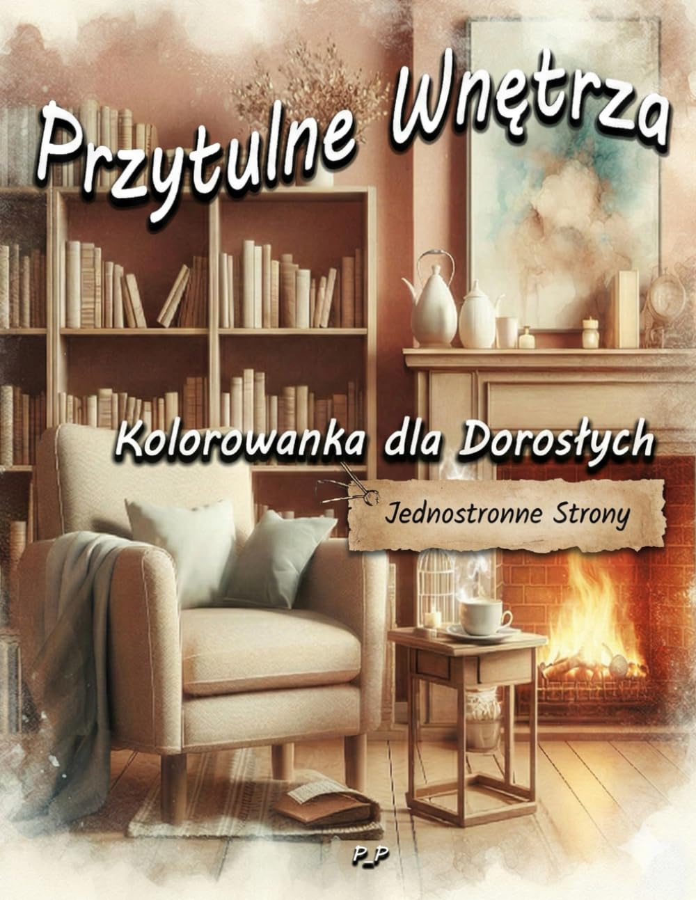 Kolorowanka dla Dorosłych – Przytulne Wnętrza i Domowe Klimaty: Relaks, Odprężenie i Redukcja Stresu poprzez Kreatywne Kolorowanie Klimatycznych, Ciepłych Wnętrz