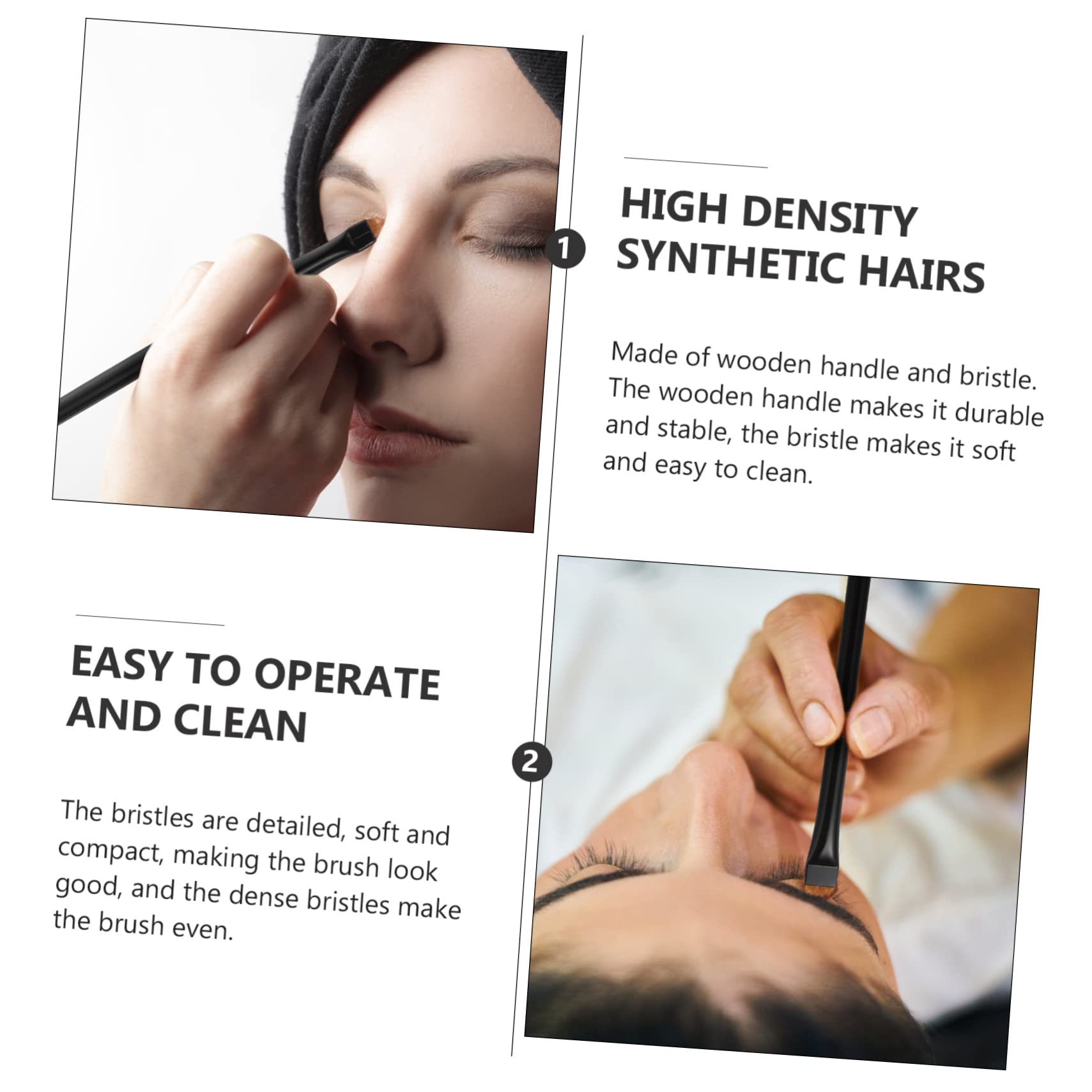 minkissy 12pezzi Pennelli Per Trucco Multi-funzione Per Occhi Setole Di Alta Qualità Per Ombretto e Eyeliner Per Uso Professionale e Quotidiano