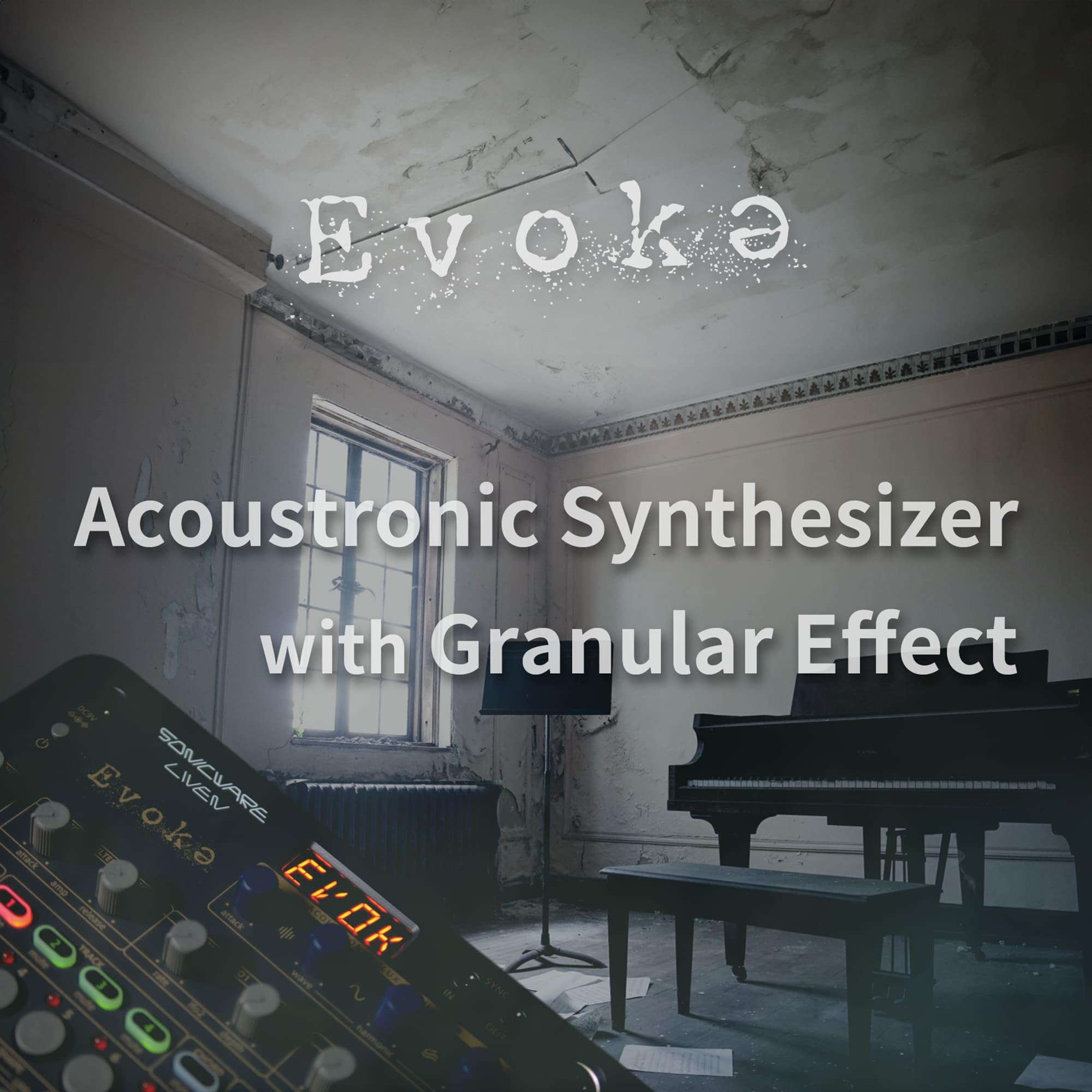sonicware Evoka シンセサイザー ACアダプター付 SONICWARE LIVEN Evoke 純正アダプター付属 アコーストロニック