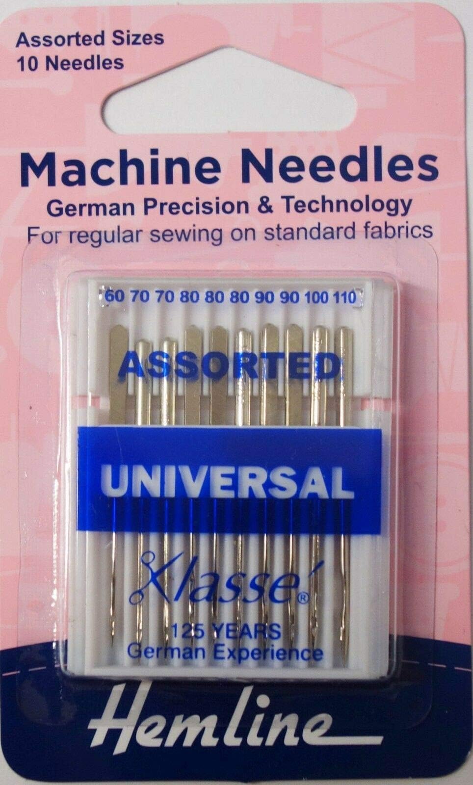 Hemline Sewing Machine Needles Size: Assorted Sizes