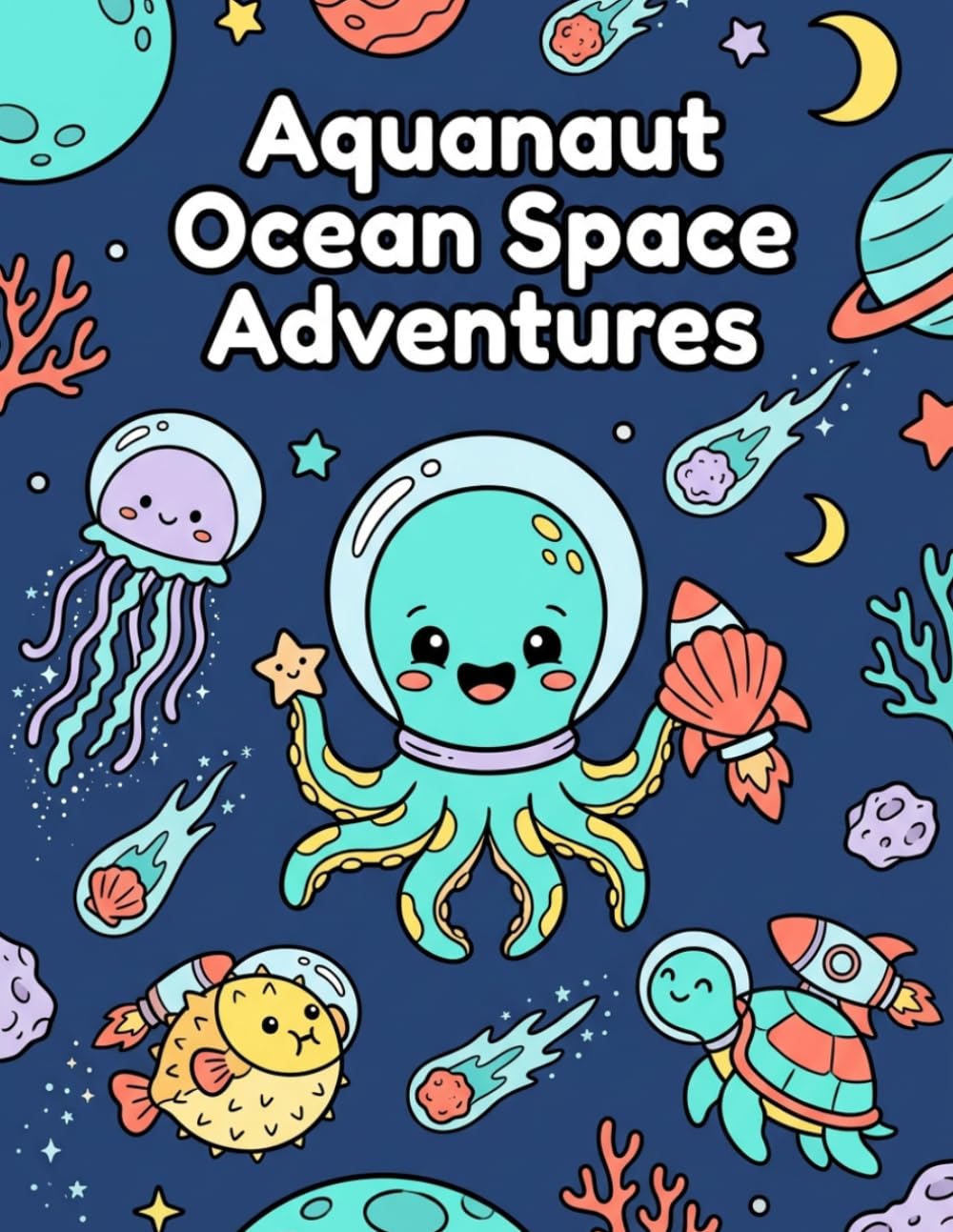 Aquanaut Ocean Space Adventures: Colouring Book
