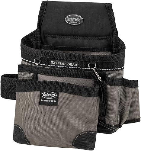 Miniatura 5 de Bucket Boss - Bolsa de carpintero Mullet Buster, Bolsas - Serie Profesional (55200), Gris