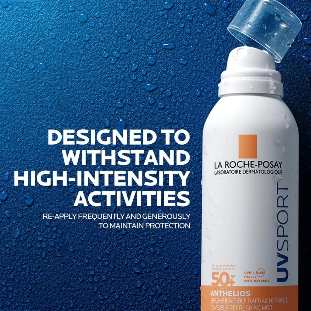 La Roche Posay Anthelios UV Sport Niewidoczna mgiełka chłodząca SPF50+, wszystkie rodzaje skóry, 200 ml