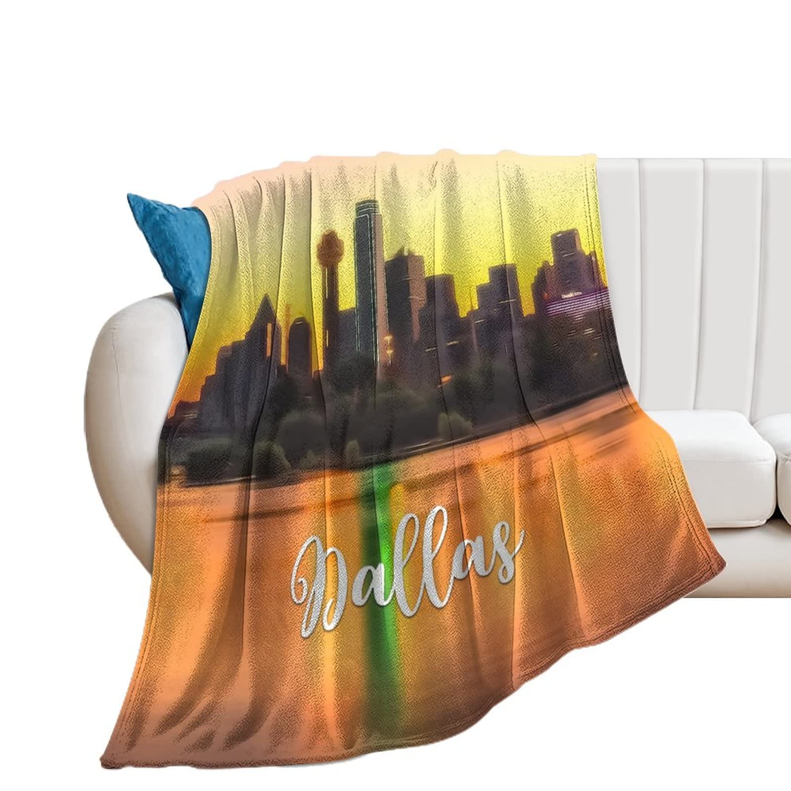 Couverture polaire en flanelle legere contre le froid de la climatisation paysage ville