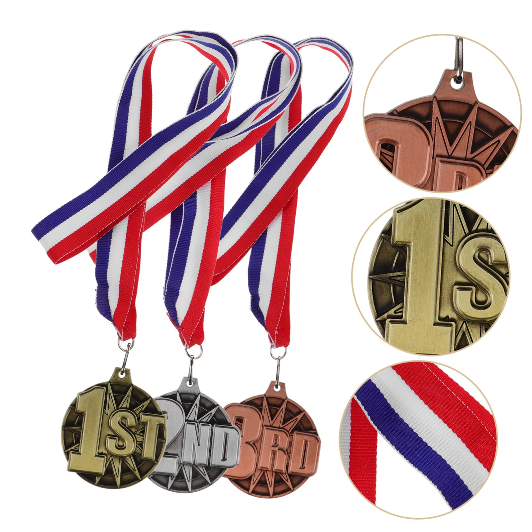 HANABASS 15stücke Teiliges Medaillen Sportveranstaltungen Dekorative Gewinnermedaillen Metall Für Wettbewerbe Und Zeremonien Auszeichnung Für Sieger Und Teilnehmer