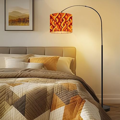 Miniatura 6 de Drum Lamp Shade 70s retro seamless material Lampshade for Floor Lamps Table Lamps Pendant Light 11"x8.9" Replacement Linen Large Lamp Shades Easy