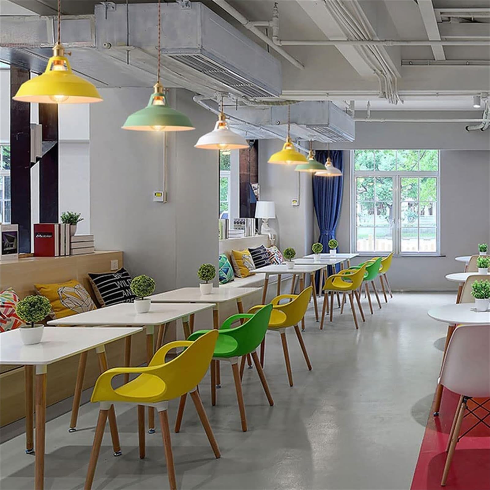 American Style Personalized Metal Pendant Lamp Chandelier Hanging Lighting Ceiling Fixture E26 E27 Creative Adjustable For Bedroom Restaurant Bar Balcony(Green)