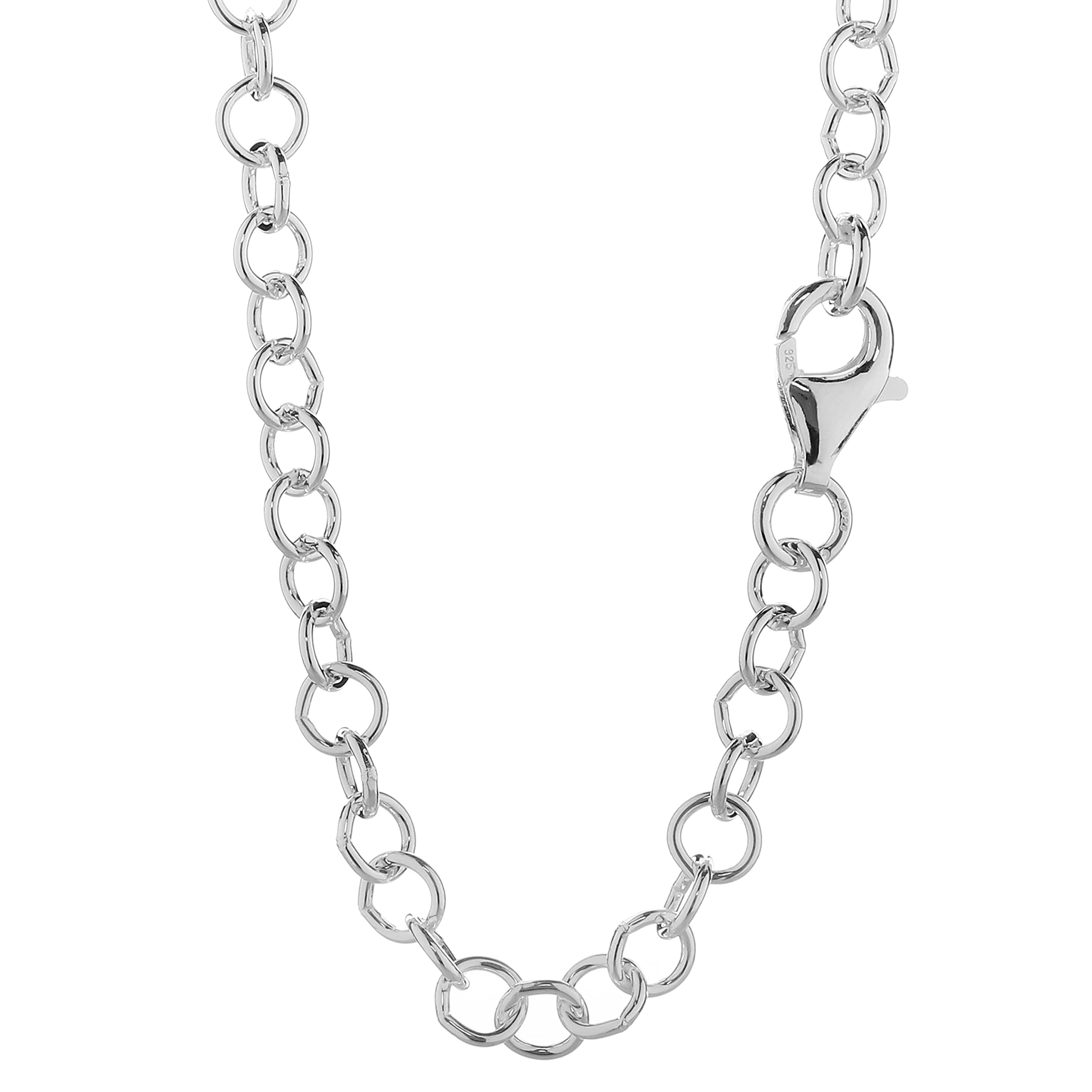 NKlaus argento 36cm catena pisello argento 925 catena rotonda solida collana 2,5g 1,50mm 8908