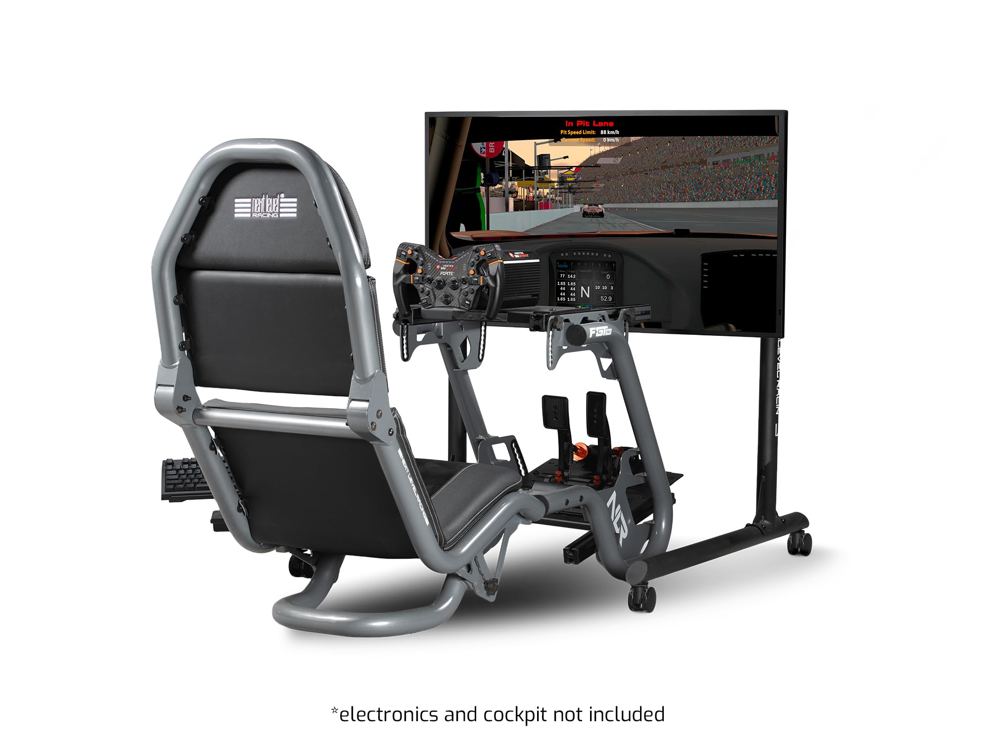 Next Level Racing Round Tube Freestanding Single Monitor Stand (NLR-R010) - 5