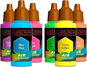 The Army Painter, Air Triads Fluorescents - Airbrush Ready Paint with 6 x 18ml Pre Diluted Acrylic Spray Paints - Spray Paints for D&D and Warhammer Miniatures