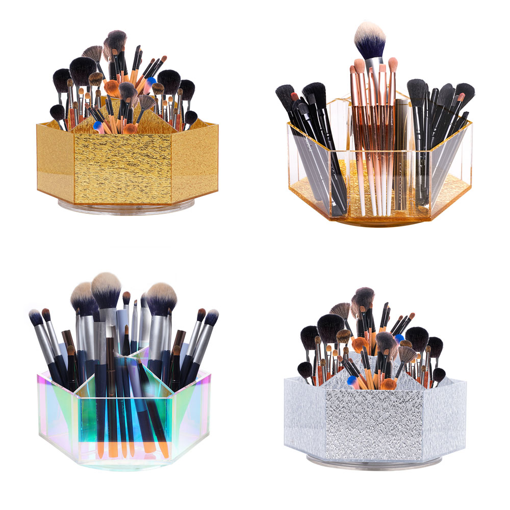 Amazon.com: liguanlan Luxurious Makeup Organizer,Spin, Iridescent