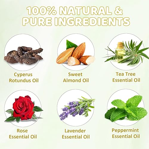 Miniatura 2 de Paquete de 3 aceites Cyperus Rotundus, aceite natural de Cyperus Rotundus para depilación, reduce el crecimiento no deseado del cabello, aceites