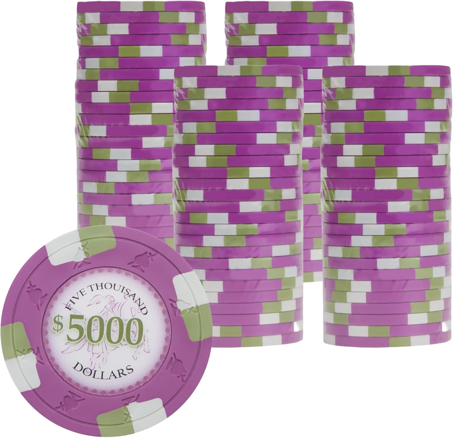 Poker Knights 13.5-gram Poker Chips (100-pack) - Casino Inspired Clay Composite