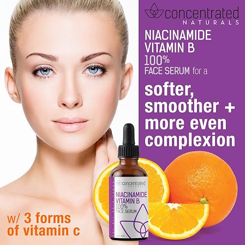 Miniatura 2 de Niacinamida natural vitamina B con vitamina C y ácido hialurónico  Suero antienvejecimiento para la cara  Puede ayudar a suavizar la apariencia de