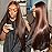 Hermosa 13x4 Brown Lace Front Wigs Human Hair 180 Density Straight Lace Frontal Human Hair Wigs Pre Plucked Hairline 4 Brown Color 28 Inch